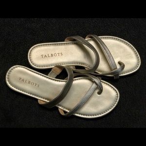 Talbots Gold Sandals